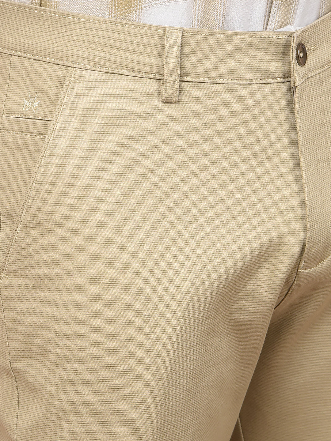 Beige Trousers-Men Trousers-Crimsoune Club