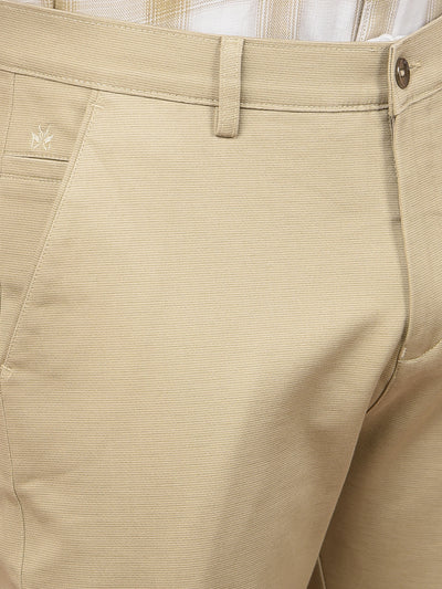 Beige Trousers-Men Trousers-Crimsoune Club