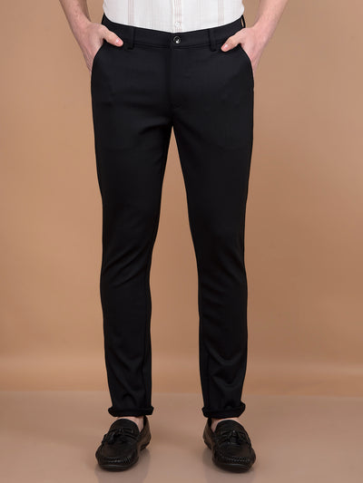 Black Trousers-Men Trousers-Crimsoune Club