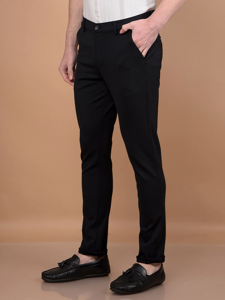 Black Trousers-Men Trousers-Crimsoune Club