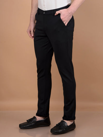 Black Trousers-Men Trousers-Crimsoune Club