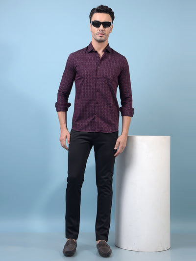 Men's Navy Blue Trousers-Men Trousers-Crimsoune Club