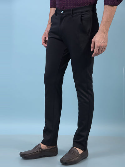 Men's Navy Blue Trousers-Men Trousers-Crimsoune Club