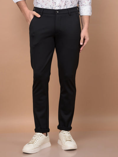 Black Trousers-Men Trousers-Crimsoune Club