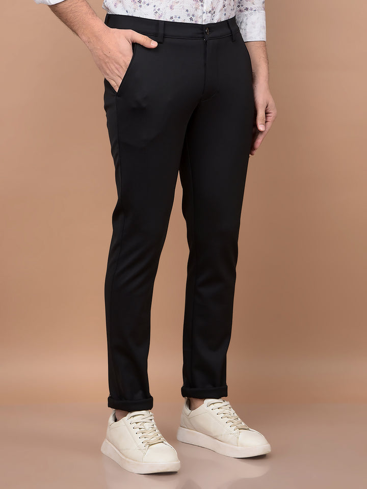 Black Trousers-Men Trousers-Crimsoune Club
