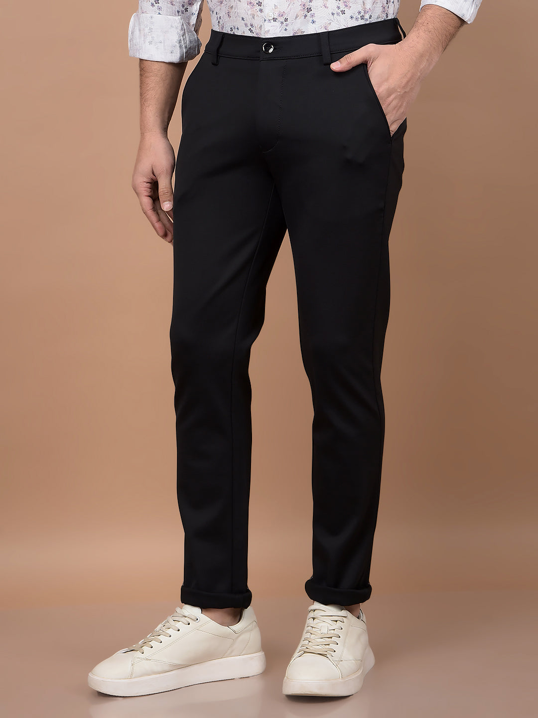 Black Trousers-Men Trousers-Crimsoune Club