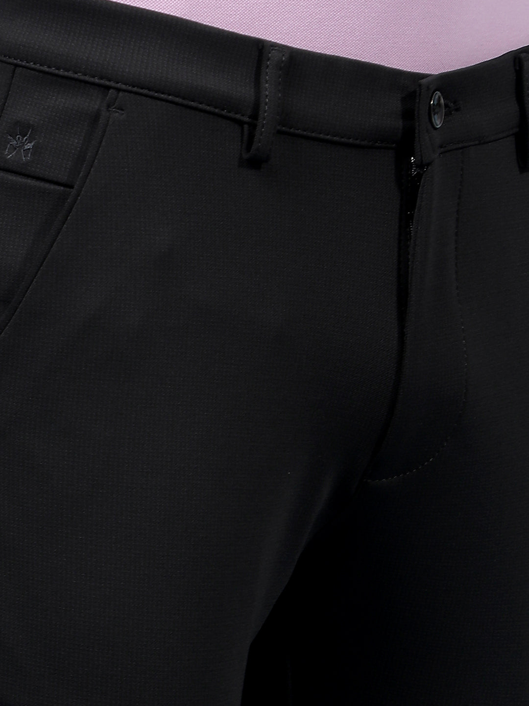 Black Knitted Trousers-Men Trousers-Crimsoune Club