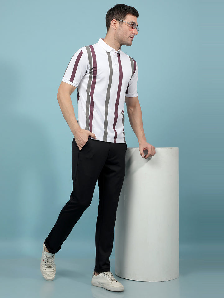 Navy Blue Knitted Trousers-Men Trousers-Crimsoune Club