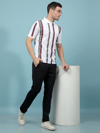 Navy Blue Knitted Trousers-Men Trousers-Crimsoune Club