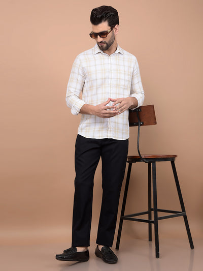 Navy Blue Modal Trousers-Men Trousers-Crimsoune Club