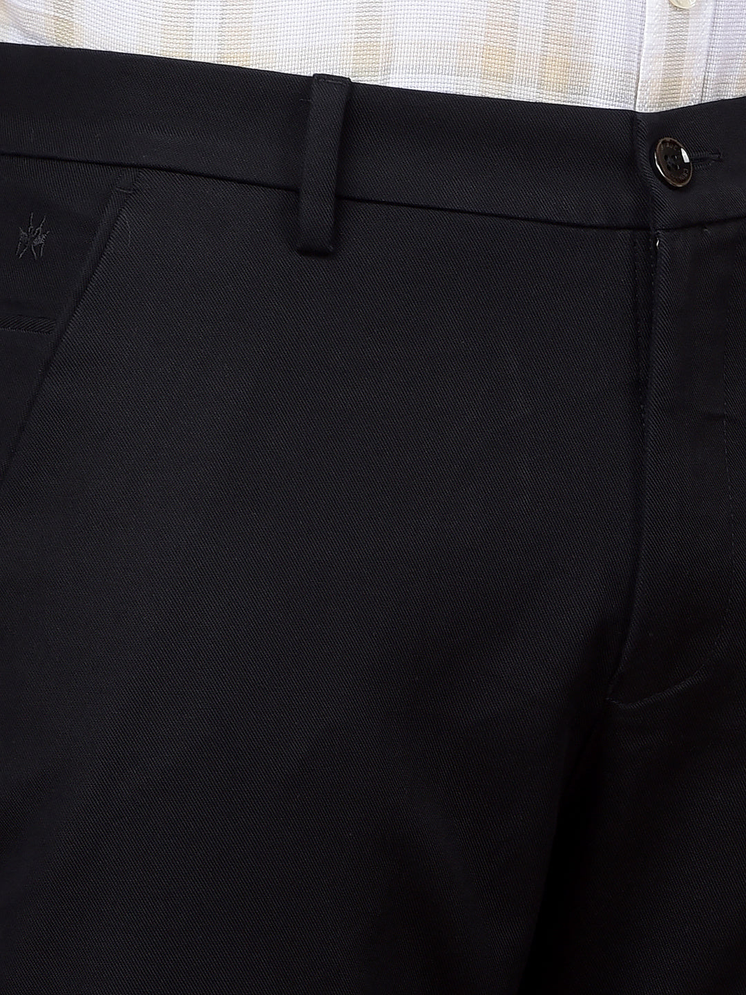Navy Blue Modal Trousers-Men Trousers-Crimsoune Club