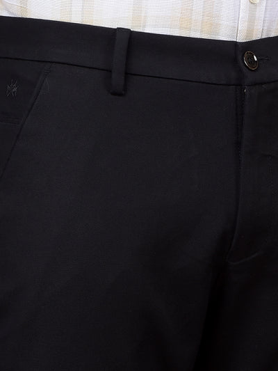 Navy Blue Modal Trousers-Men Trousers-Crimsoune Club