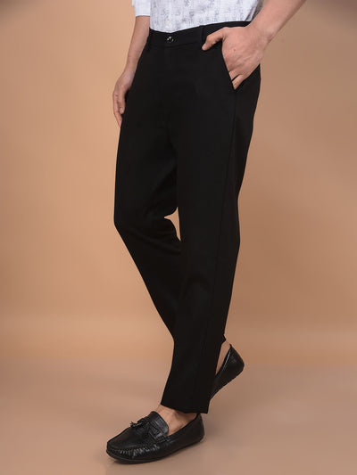 Black Trousers-Men Trousers-Crimsoune Club