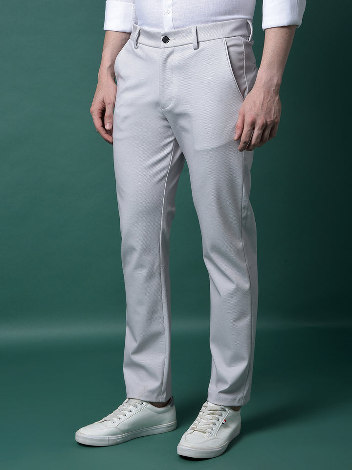 Grey Printed Trousers-Men Trousers-Crimsoune Club