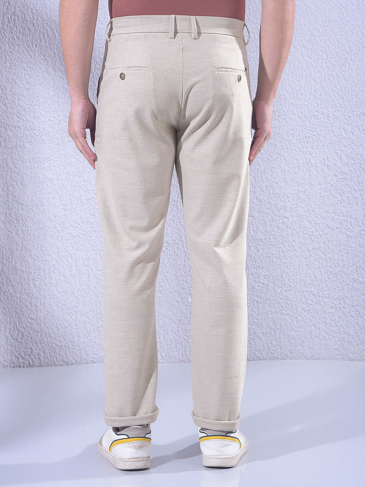 Khaki Chinos Trousers-Men Trousers-Crimsoune Club