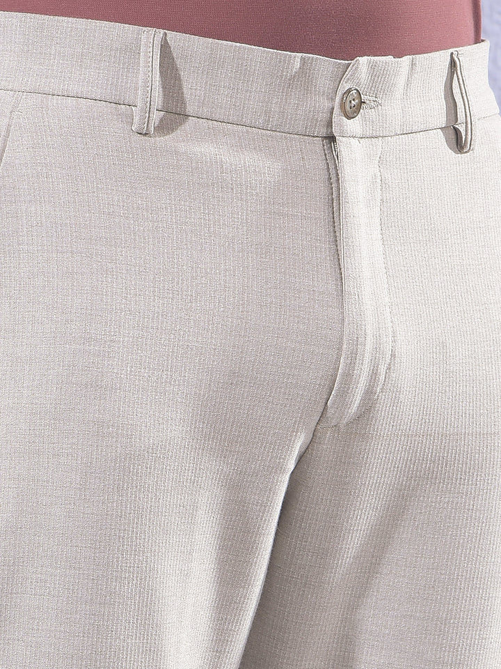 Khaki Chinos Trousers-Men Trousers-Crimsoune Club