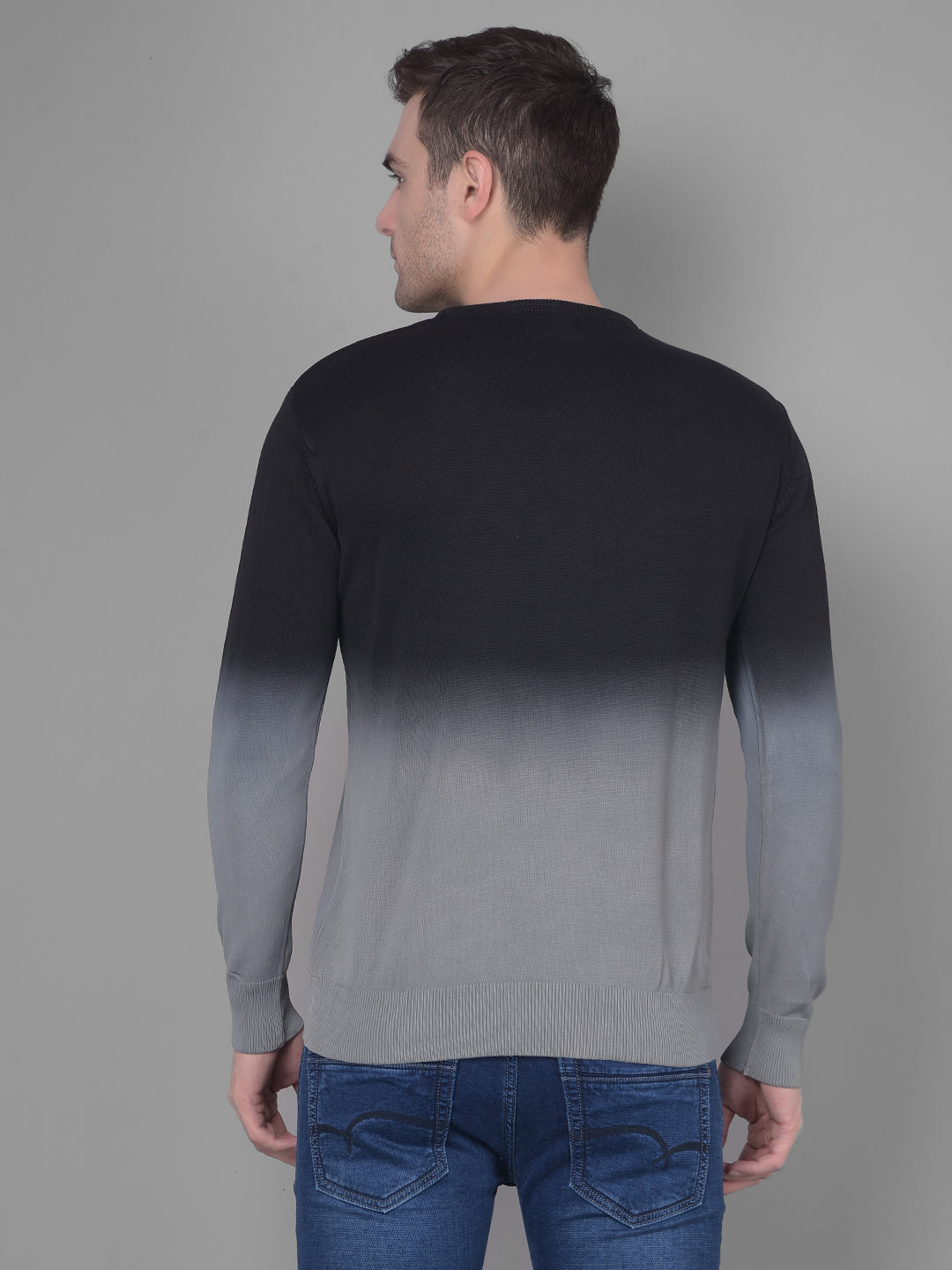 Black Striped Sweater-Men Sweaters-Crimsoune Club