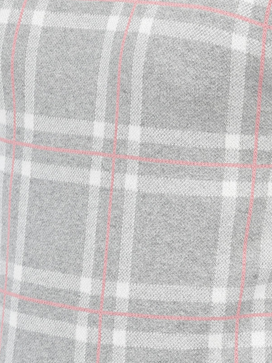 Grey Melange Checked Sweater-Men Sweaters-Crimsoune Club