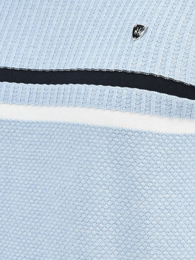 Blue Stripes Sweater-Men Sweaters-Crimsoune Club