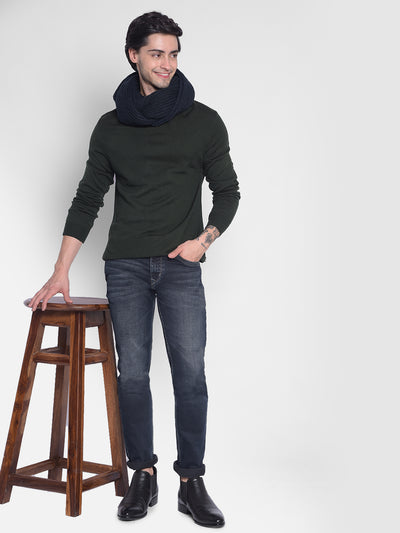 Olive Sweater-Men Sweaters-Crimsoune Club