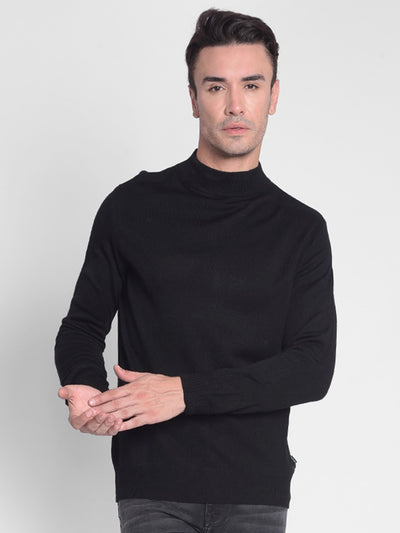 Black Sweater-Men Sweaters-Crimsoune Club