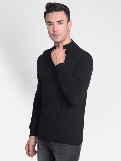 Black Sweater-Men Sweaters-Crimsoune Club