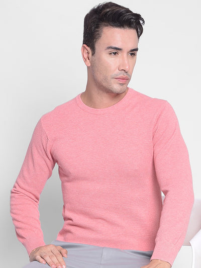 Pink Sweater-Men Sweaters-Crimsoune Club