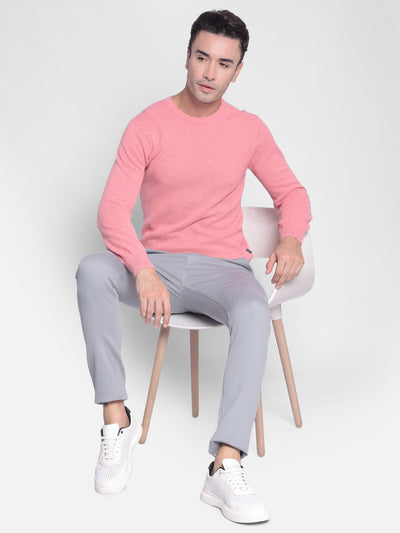 Pink Sweater-Men Sweaters-Crimsoune Club