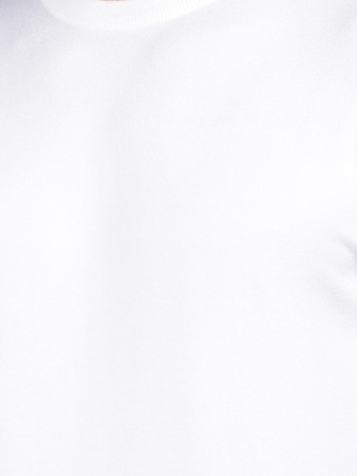 Off White V-Neck Sweater-Men Sweaters-Crimsoune Club