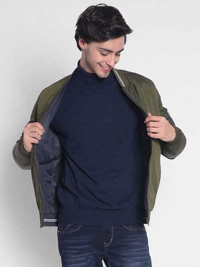 Navy Blue Sweater-Men Sweaters-Crimsoune Club