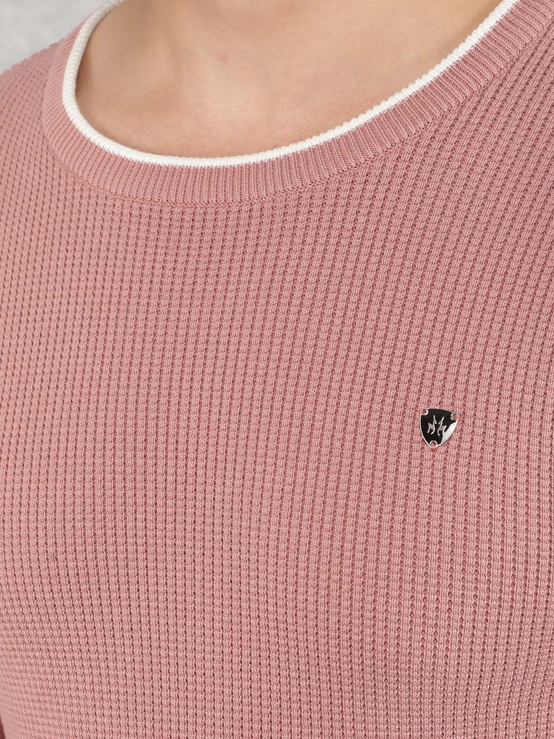 Pink Sweater-Men Sweaters-Crimsoune Club