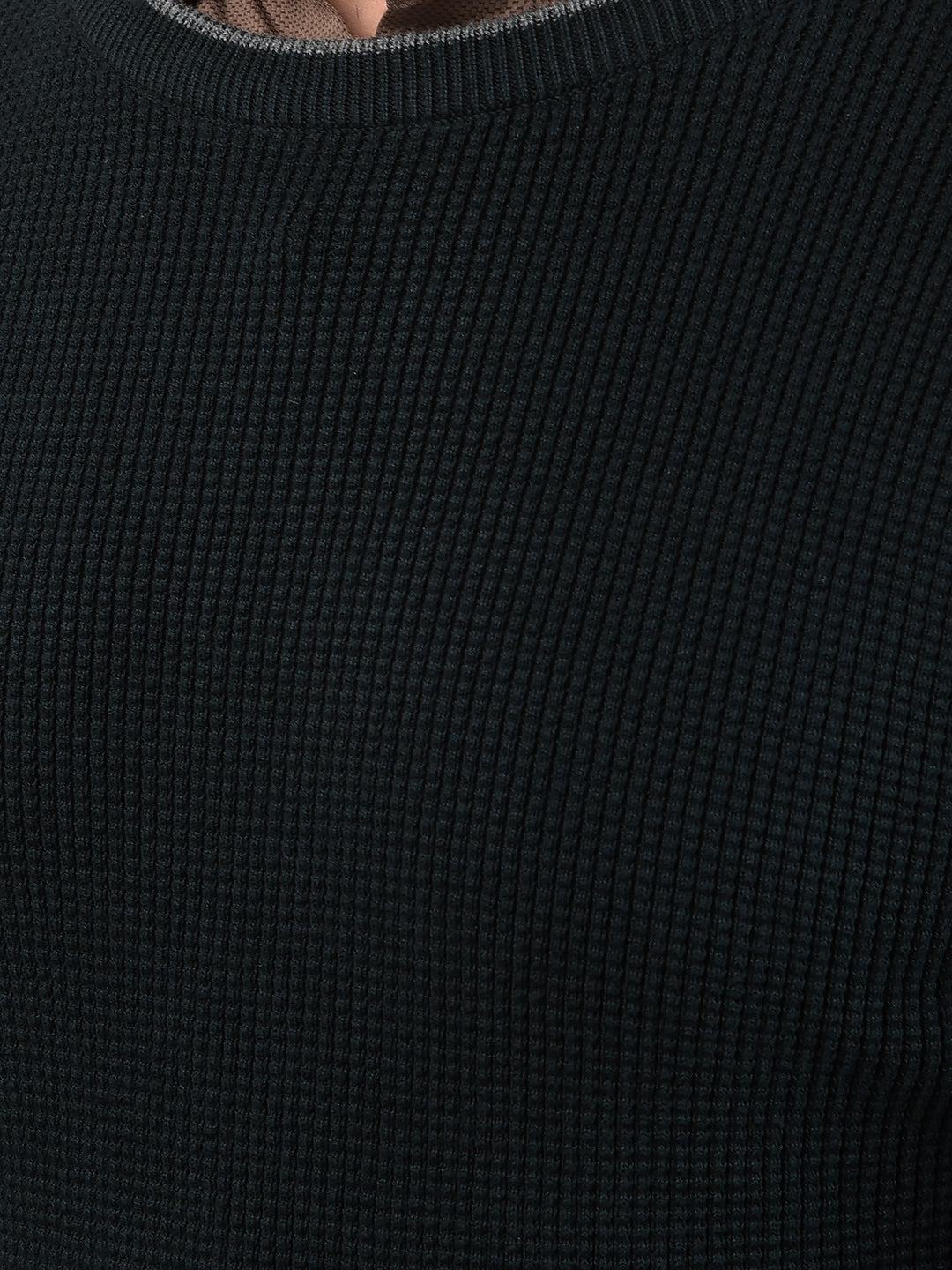 Green 100% Cotton Sweater-Men Sweaters-Crimsoune Club