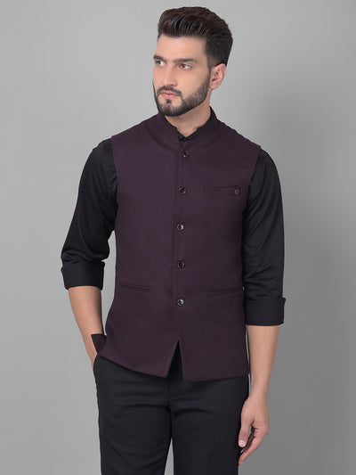 Wine Waistcoat-Men Waistcoats-Crimsoune Club