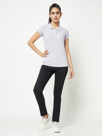 Navy Blue Chinos Trousers-Women Trousers-Crimsoune Club