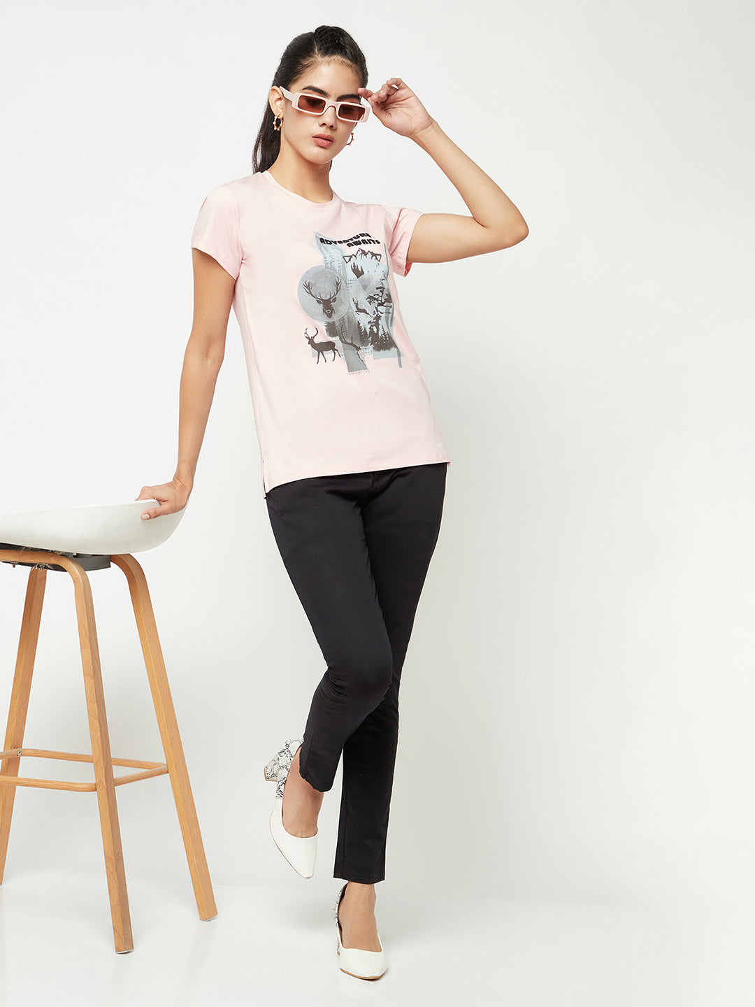 Black Straight Trousers-Women Trousers-Crimsoune Club