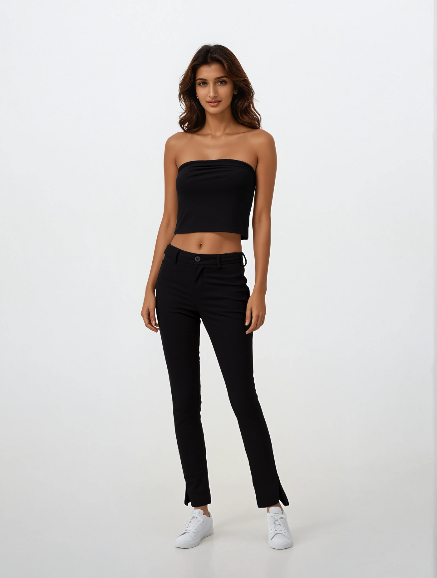 Classic Black Trousers-Women Trousers-Crimsoune Club