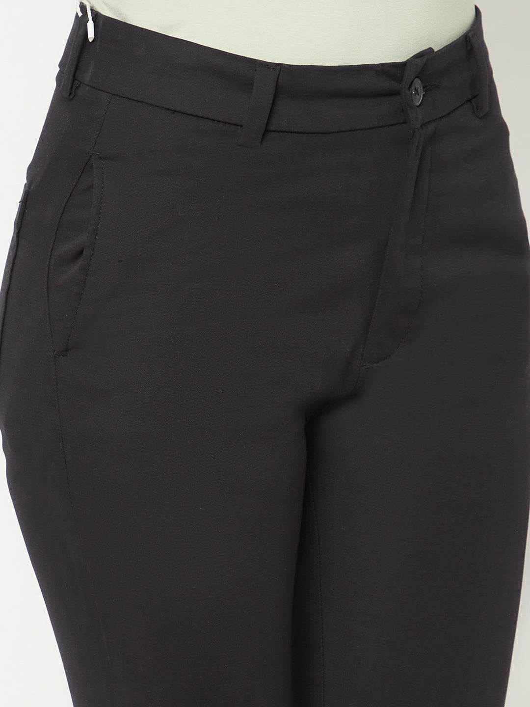 Classic Black Trousers-Women Trousers-Crimsoune Club