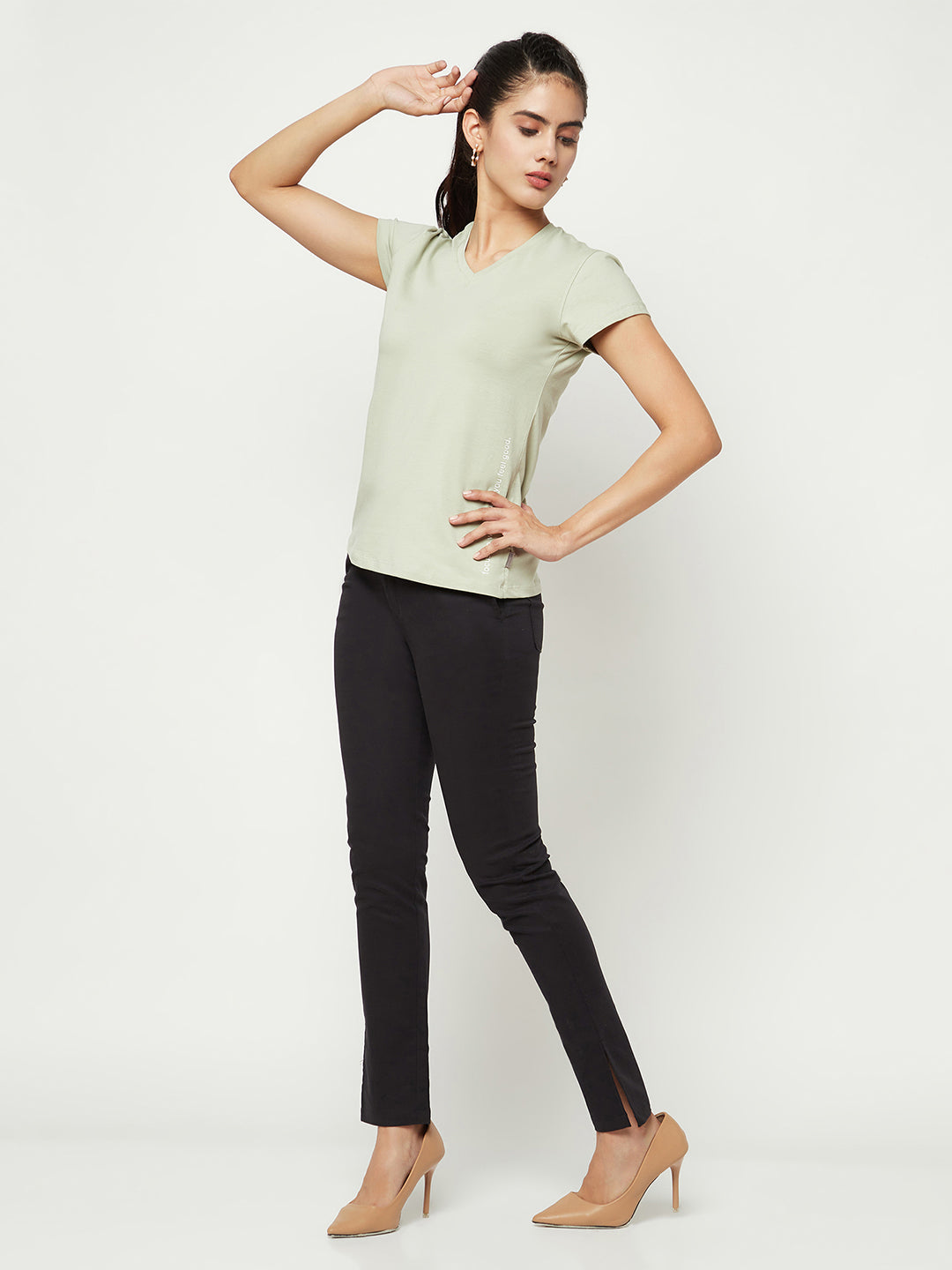 Classic Black Trousers-Women Trousers-Crimsoune Club