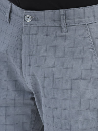 Printed Grey Trousers-Men Trousers-Crimsoune Club