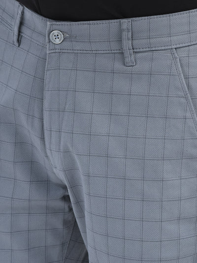 Printed Grey Trousers-Men Trousers-Crimsoune Club