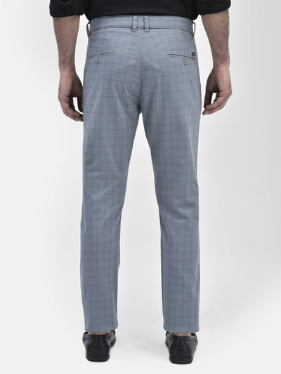 Printed Grey Trousers-Men Trousers-Crimsoune Club