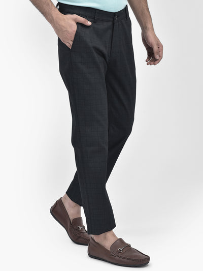 Printed Black Trousers-Men Trousers-Crimsoune Club