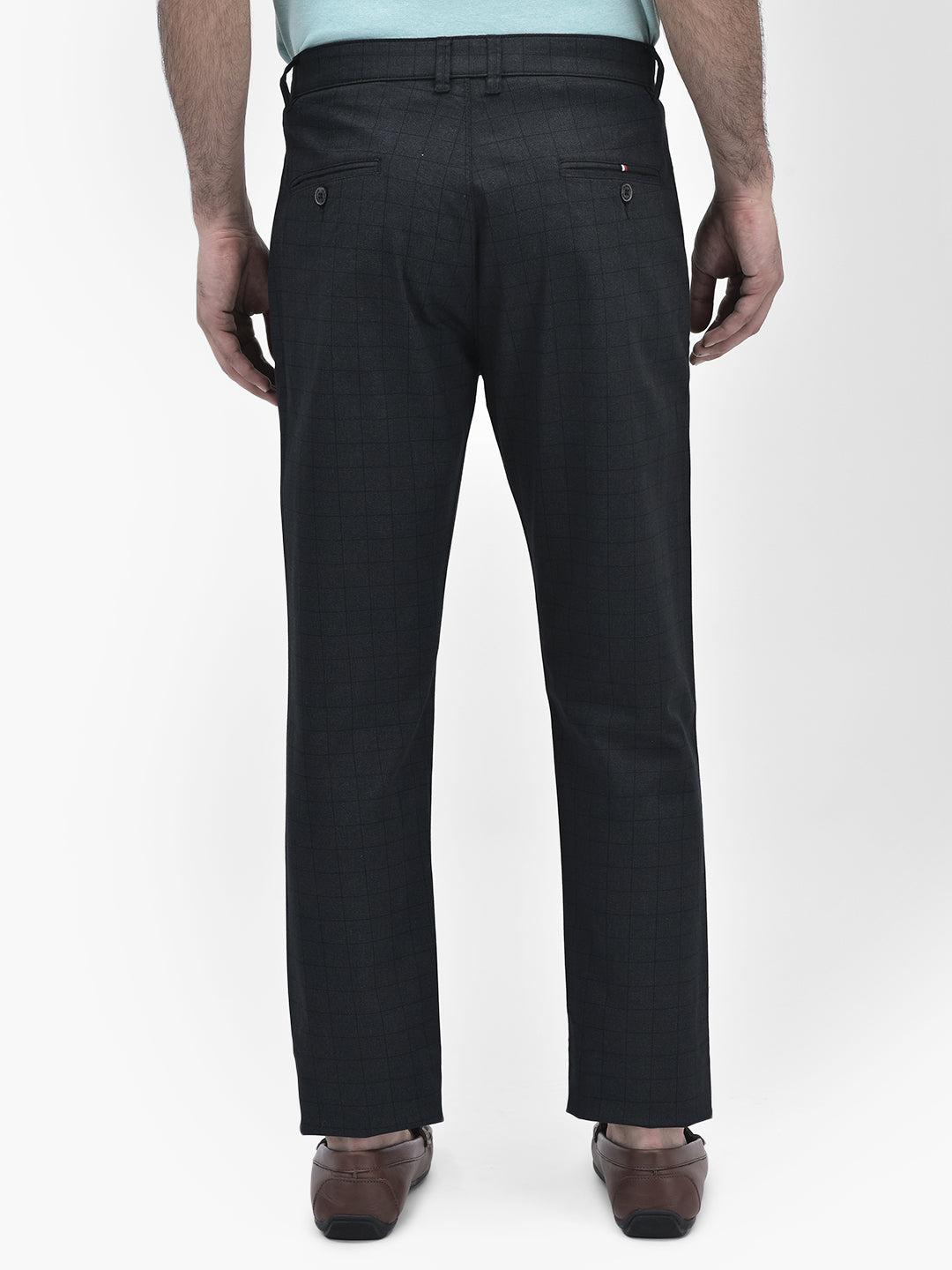 Printed Black Trousers-Men Trousers-Crimsoune Club