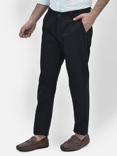 Black Trousers-Men Trousers-Crimsoune Club