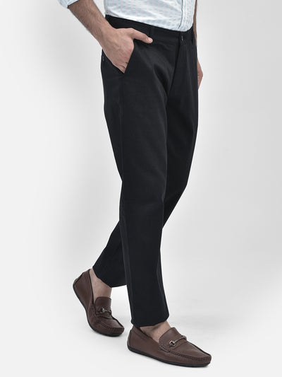 Black Trousers-Men Trousers-Crimsoune Club