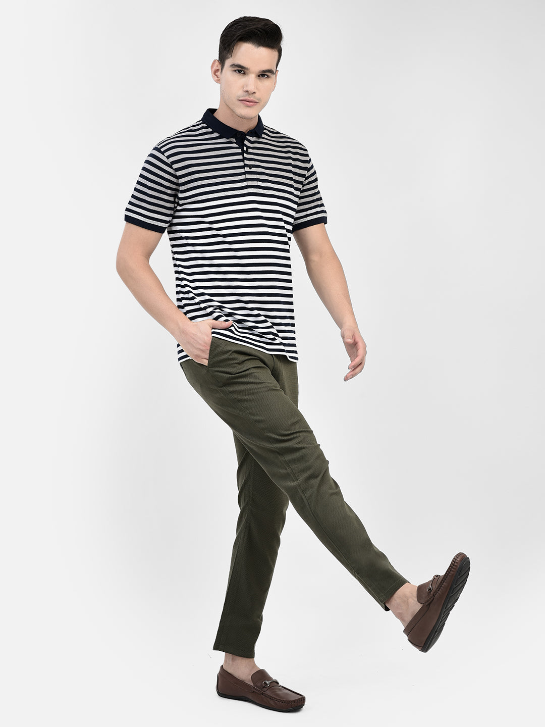 Olive Trousers-Men Trousers-Crimsoune Club