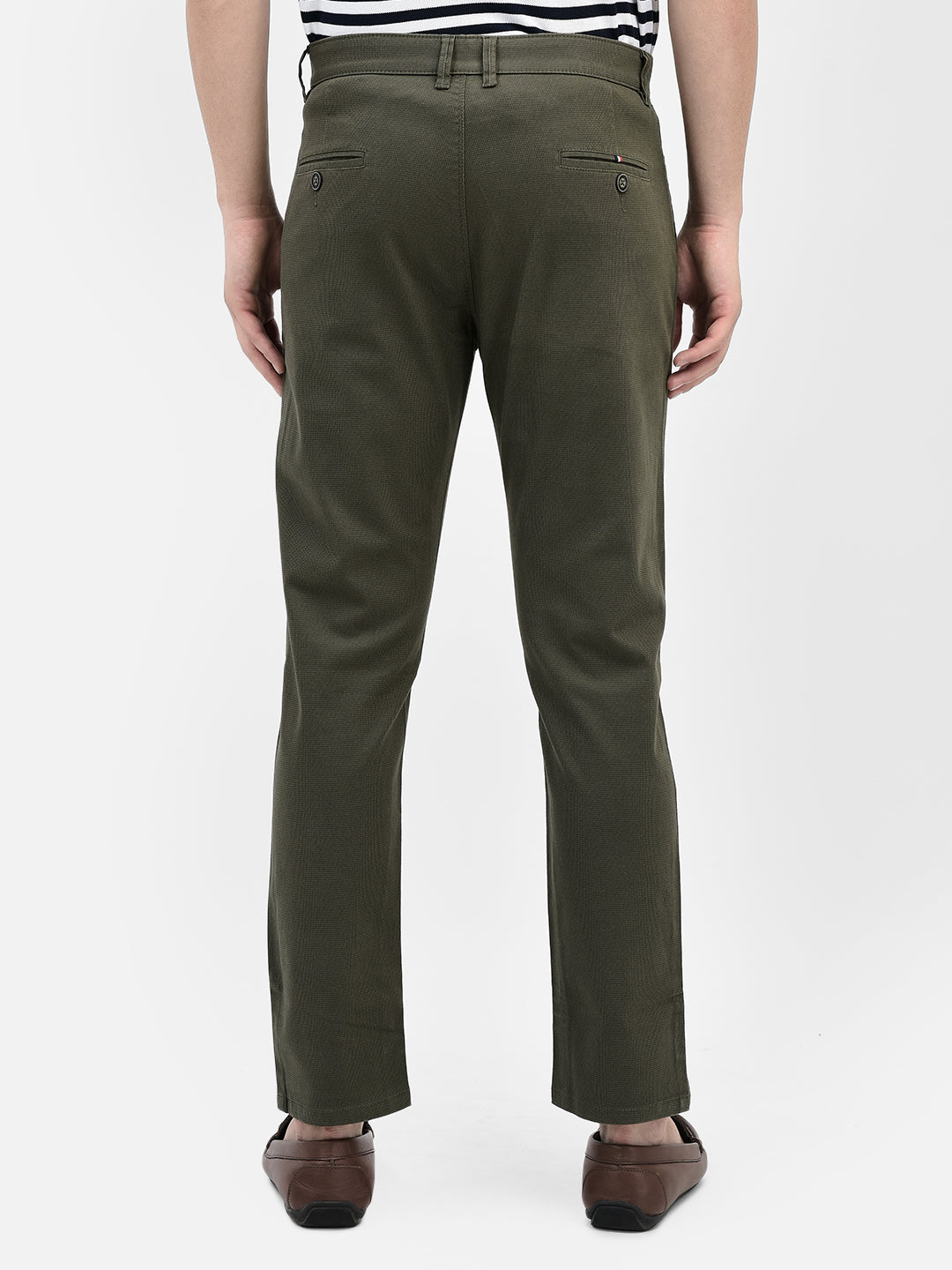 Olive Trousers-Men Trousers-Crimsoune Club