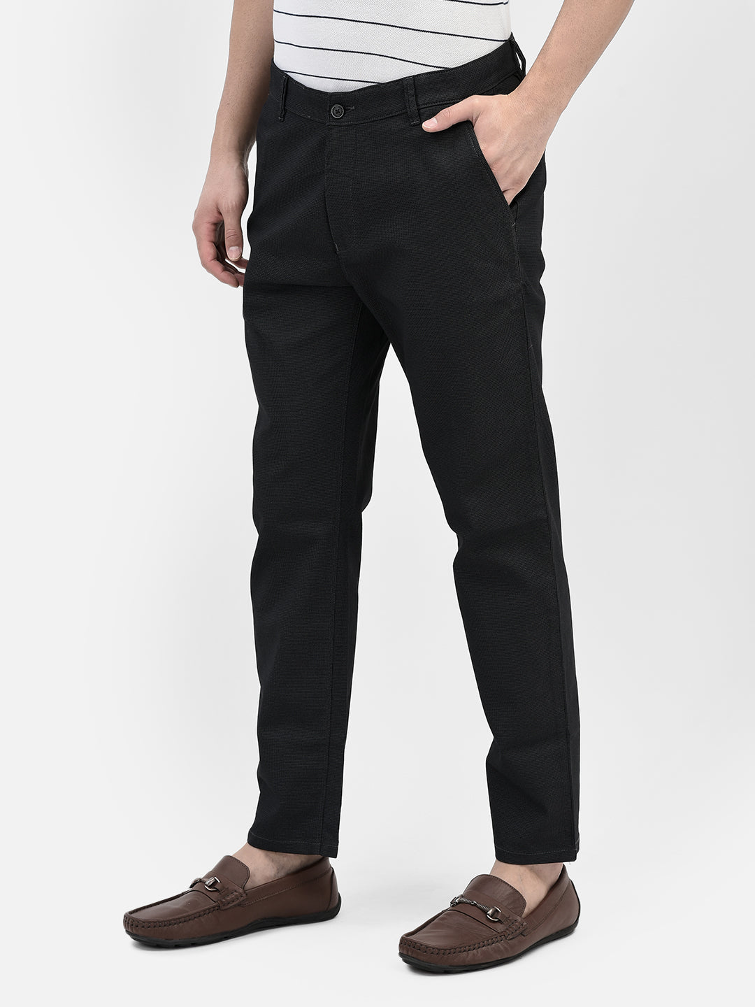 Black Trousers-Men Trousers-Crimsoune Club