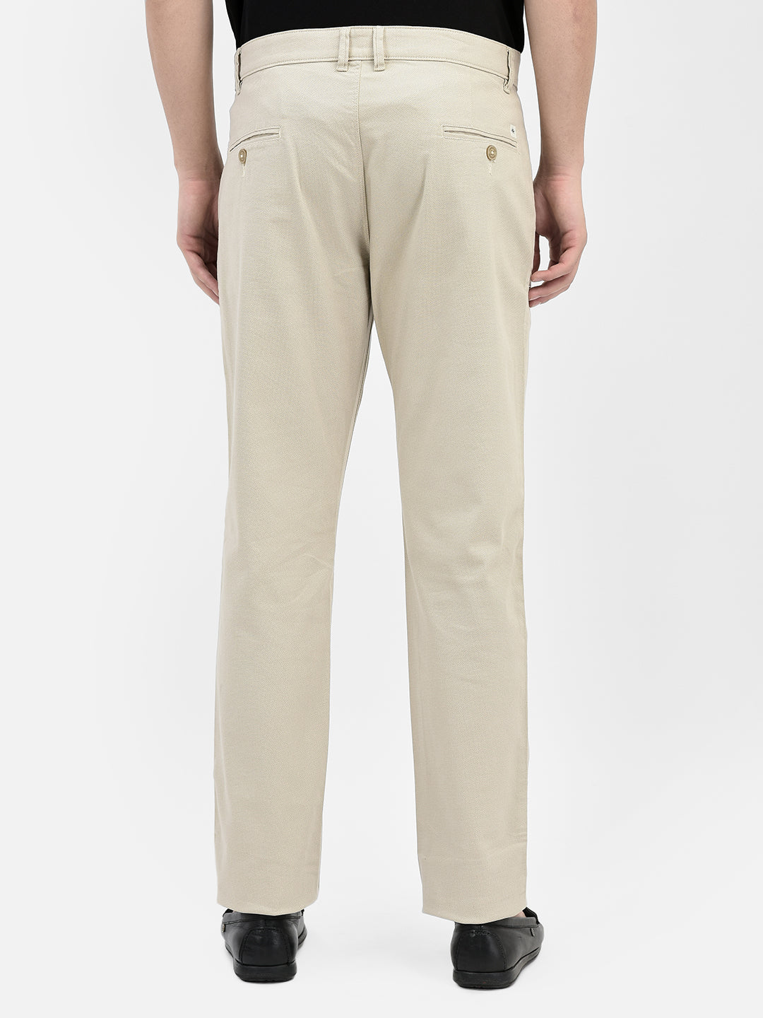 Beige Trousers-Men Trousers-Crimsoune Club