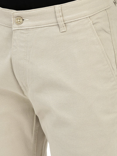 Beige Trousers-Men Trousers-Crimsoune Club